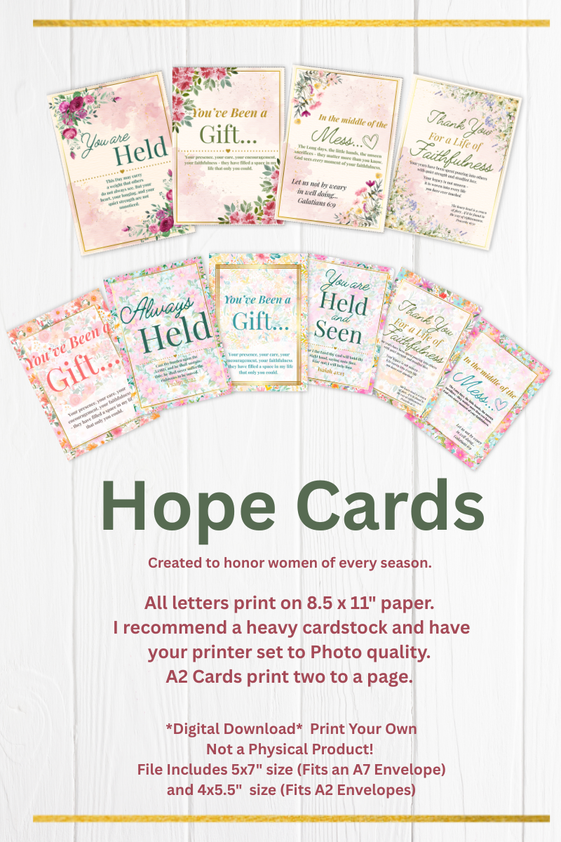 Bright Floral - Print Your Own Hope Cards