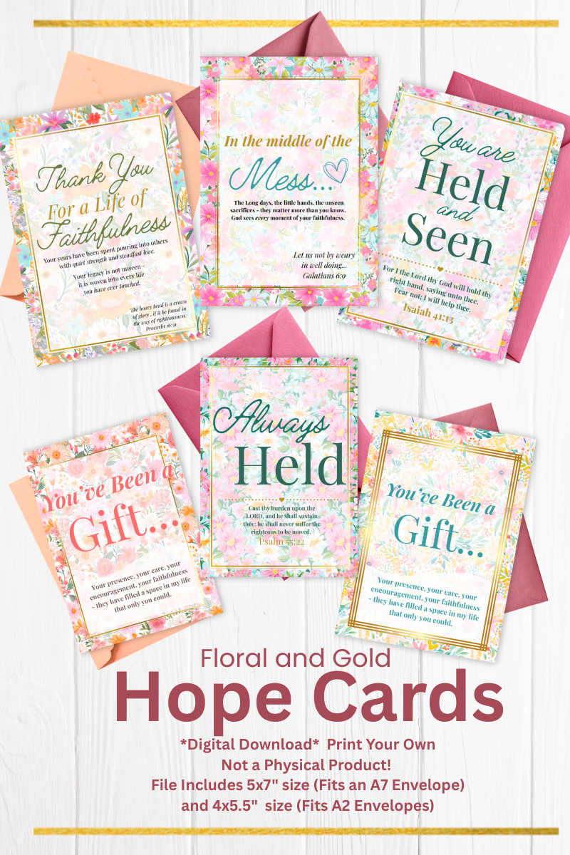 Bright Floral - Print Your Own Hope Cards