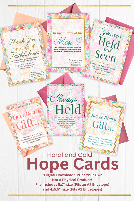 Bright Floral - Print Your Own Hope Cards
